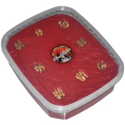 5000 Gr.  Leğen Kırmızı Tahinli Cevizli Yazlık Helva