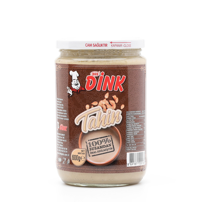 Dink Tahin 600g. Cam Kavanoz (%100 Susamdan) 